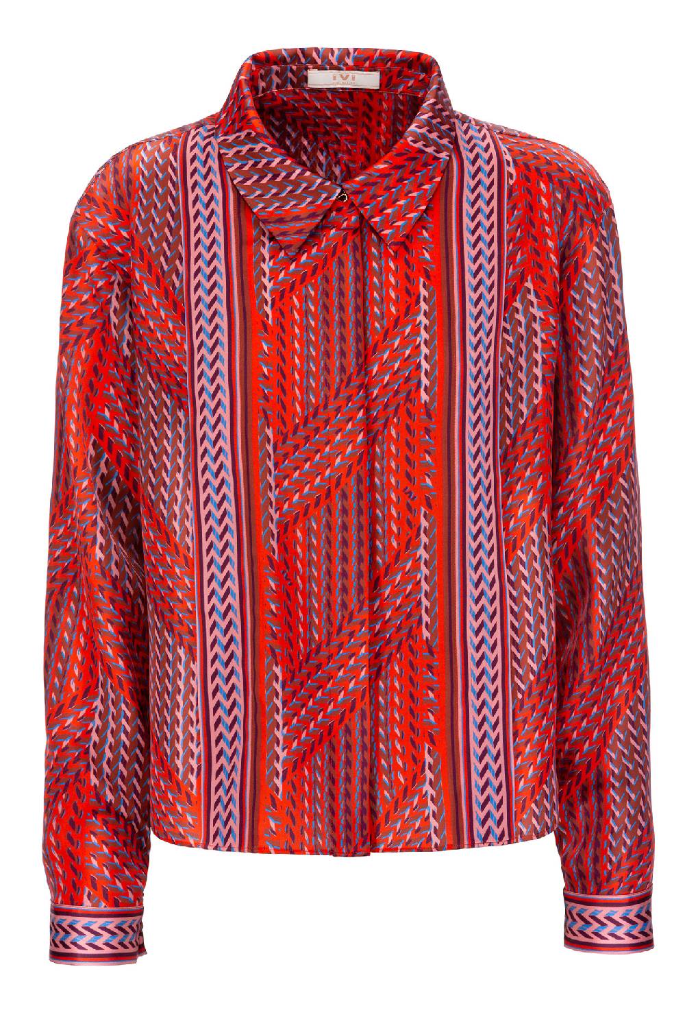 IVI GmbH STRIPES Cropped Bluse rot Outlet