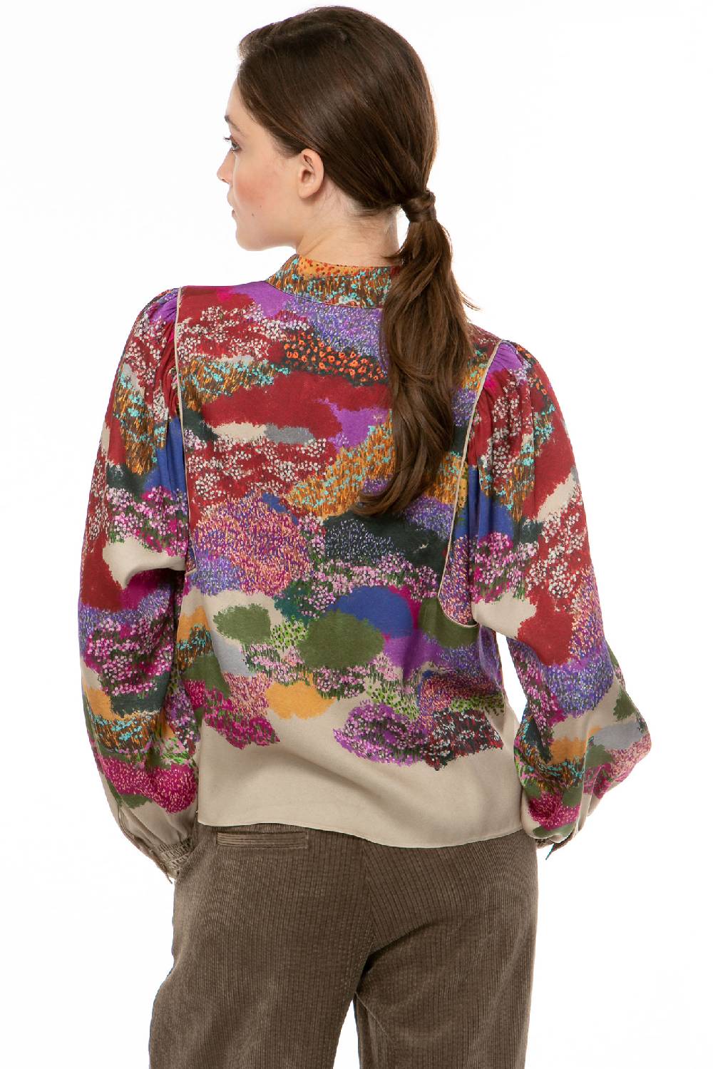 IVI GmbH FLOWER FIELDS Cropped Bluse multicolor Online Shopping
