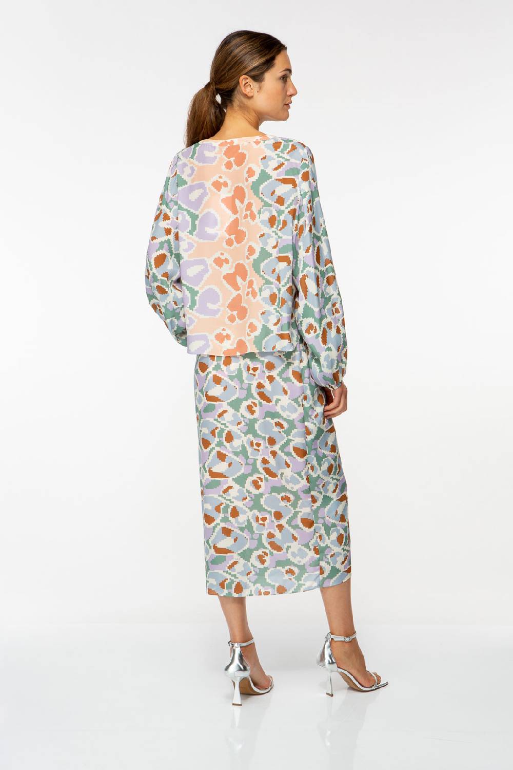 IVI GmbH PIXEL LEO Bluse mit Crochet pastel Saisonschlussverkauf