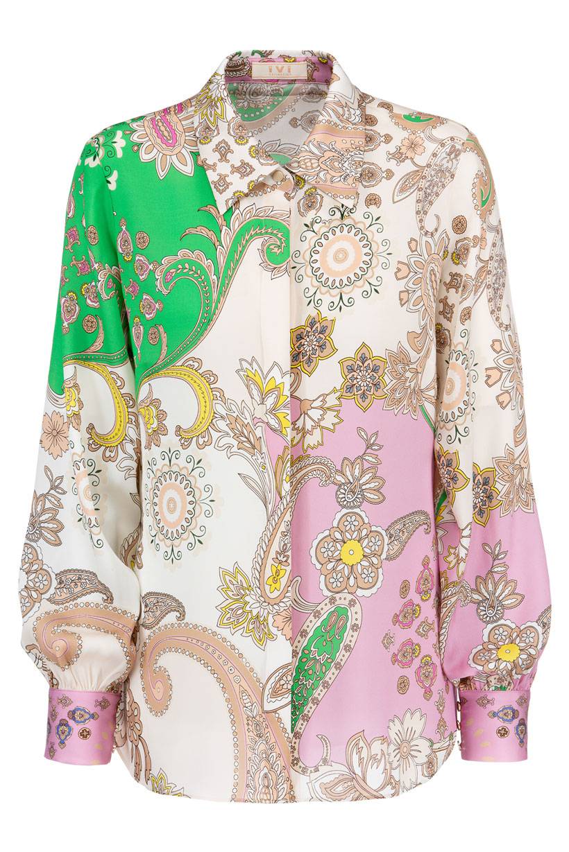 IVI GmbH PAISLEY Hemdbluse multicolor Jubiläumsangebot