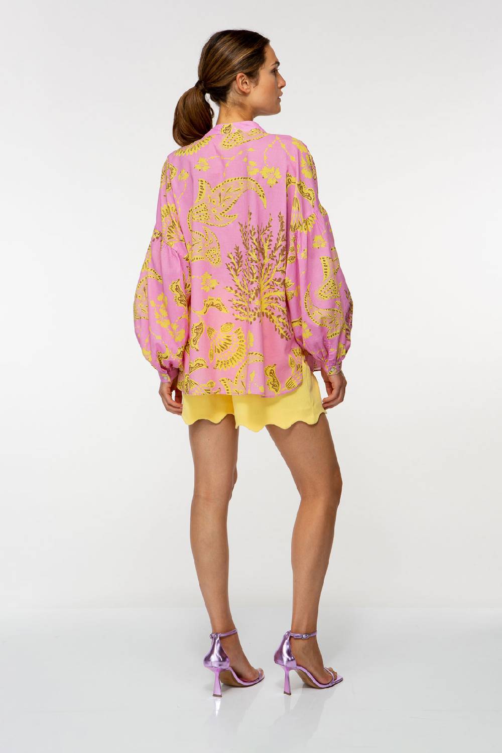IVI GmbH CORAL FLOWER Baumwollbluse mit Print pink Online Outlet