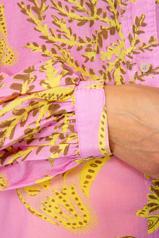 IVI GmbH CORAL FLOWER Baumwollbluse mit Print pink Online Outlet