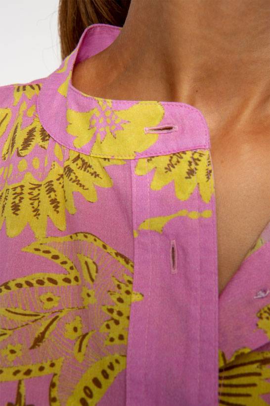 IVI GmbH CORAL FLOWER Baumwollbluse mit Print pink Online Outlet