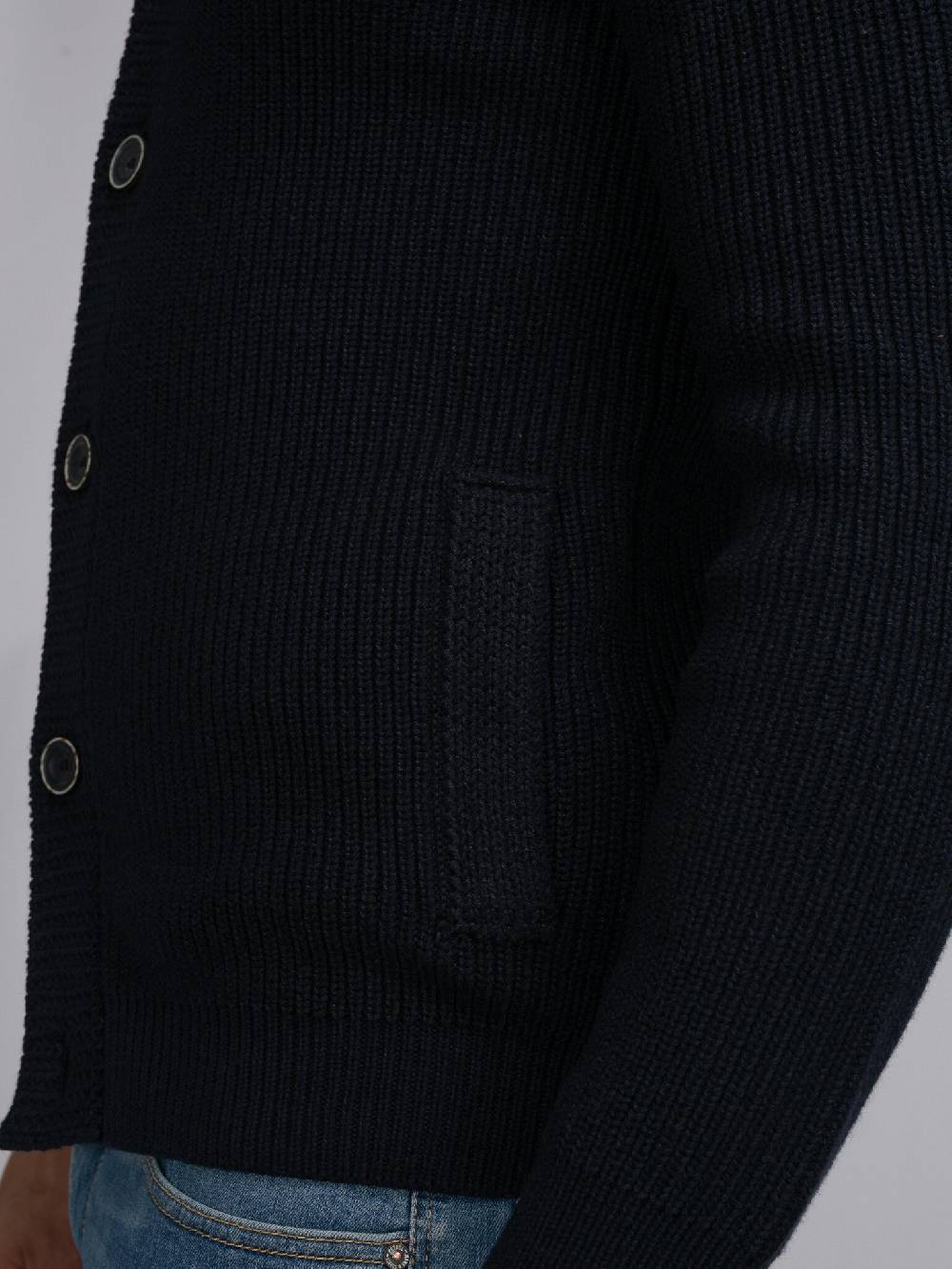 Petrol Industries M-3040-KWC282 Men Knitwear Collar Cardigan (5120 Sky Captain) Jubiläumsangebot