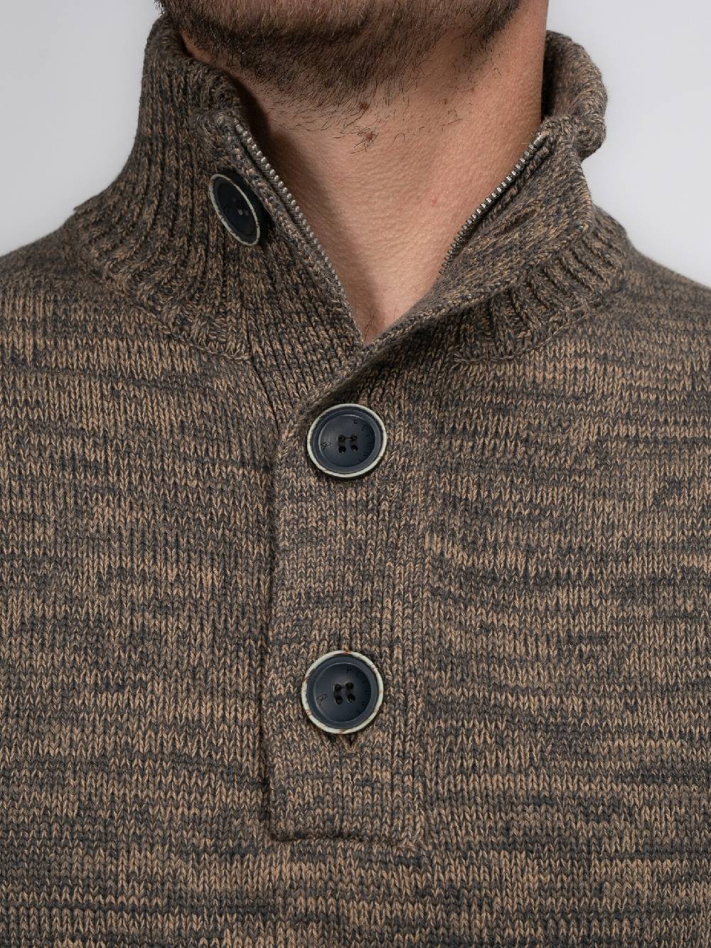 Petrol Industries M-3040-KWC206 Men Knitwear Collar (7140 Oak) Neueste Mode