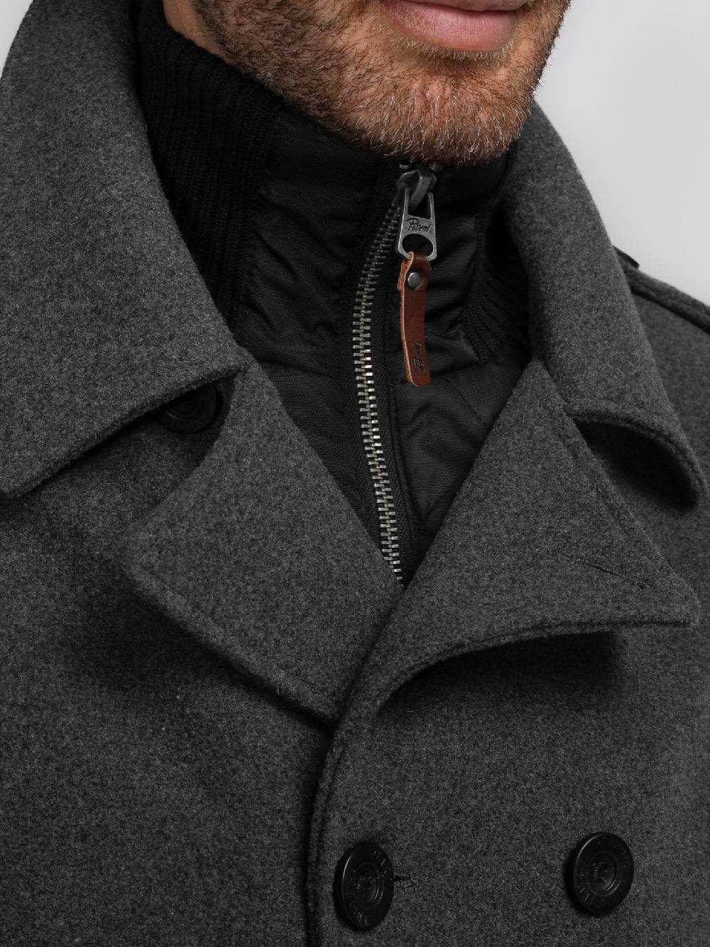 Petrol Industries M-3040-JAC102 Men Jacket Wool (9080 Steal Melee) Große Rabatte