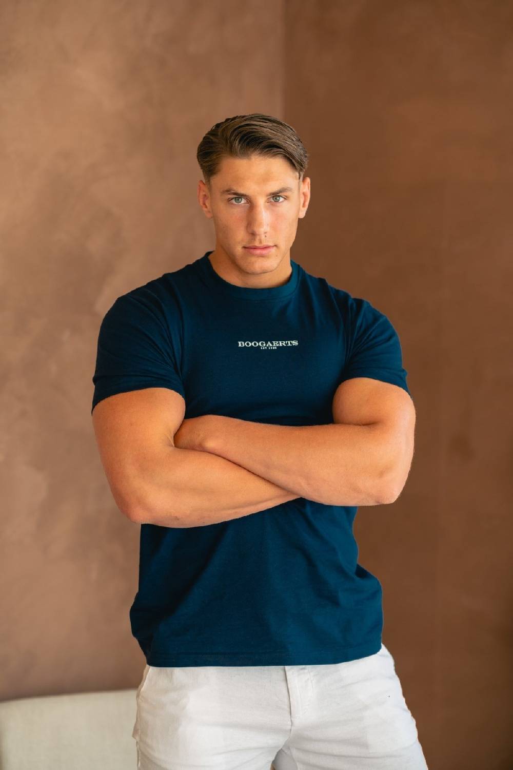 Boogaerts MAX PREMIUM T-SHIRT NAVY Riesige Ersparnisse