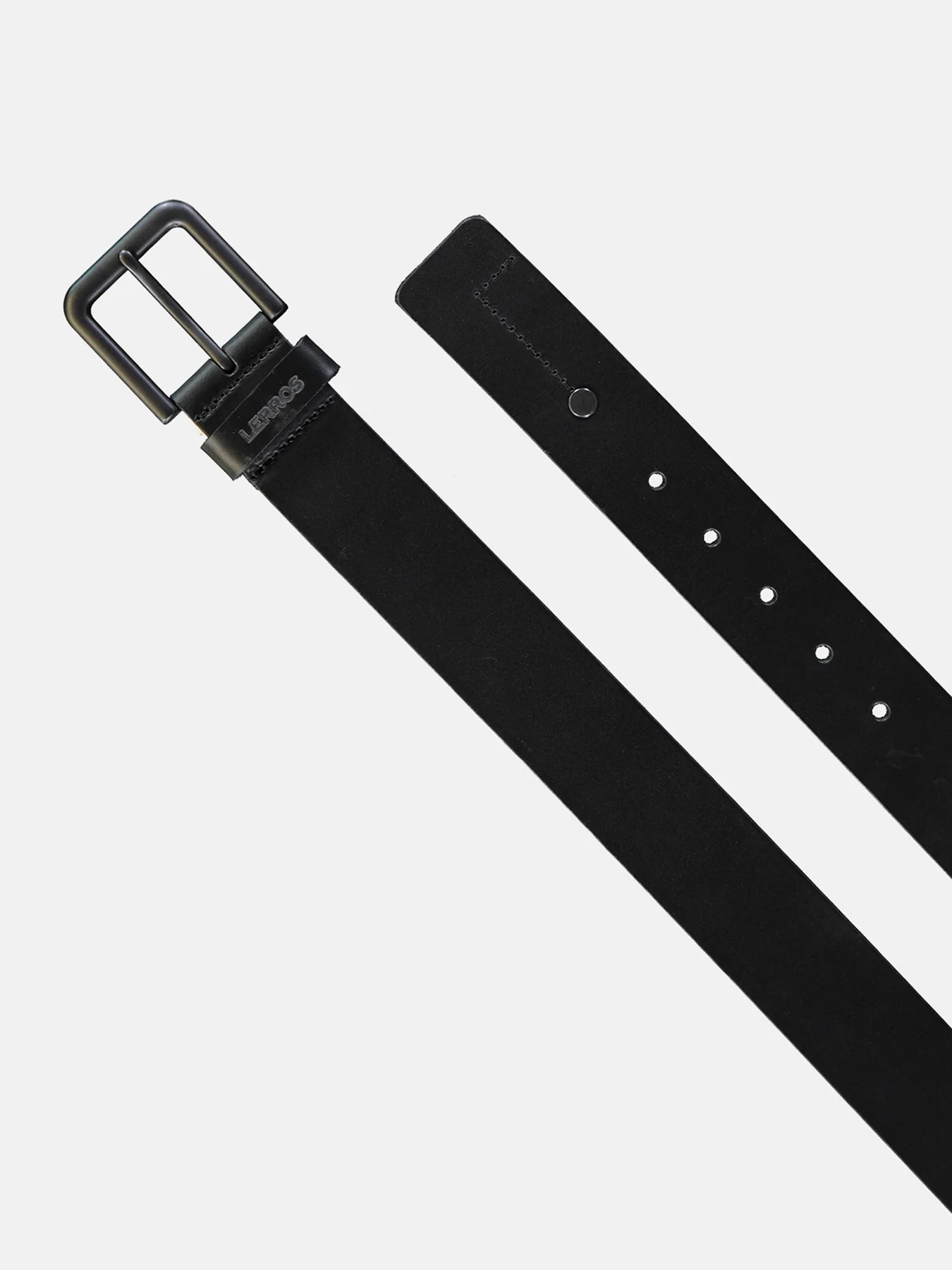 Lerros 5003018 LEREN RIEM MATTHEW MET ZWARTE GESP (290 BLACK) Auslauf