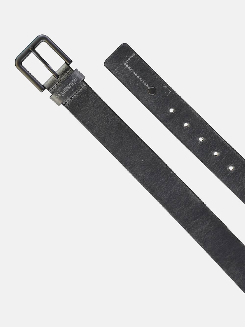 Lerros 5003018 LEREN RIEM MATTHEW MET ZWARTE GESP (250 MID GREY MELANGE) Verkauf
