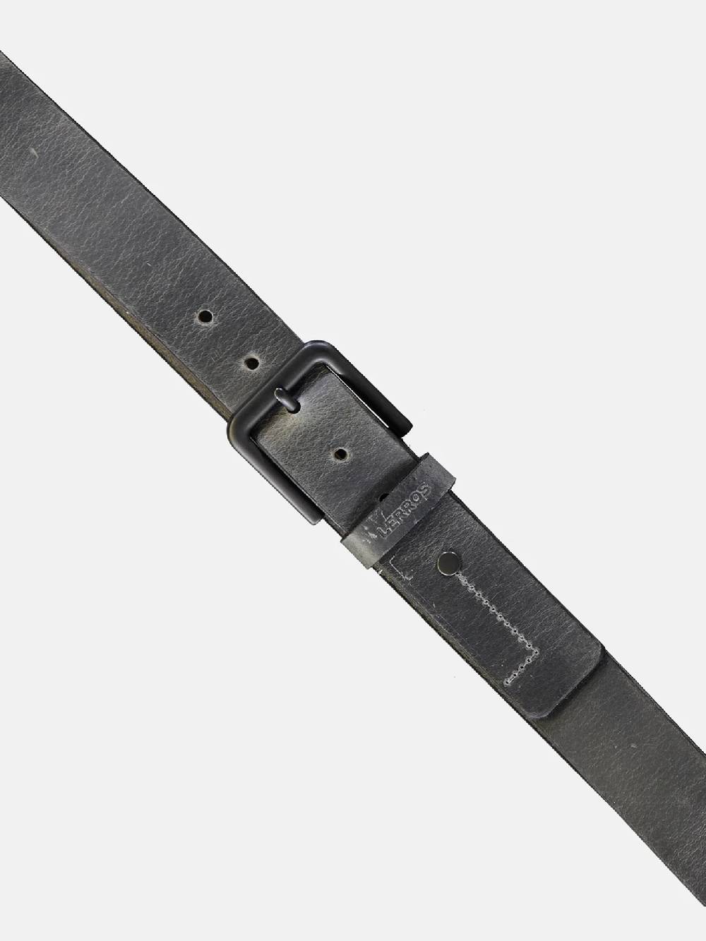 Lerros 5003018 LEREN RIEM MATTHEW MET ZWARTE GESP (250 MID GREY MELANGE) Verkauf