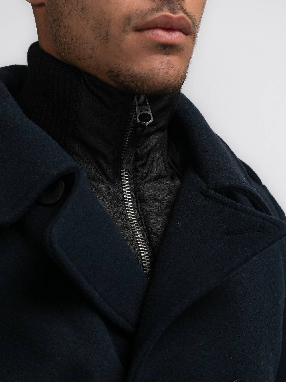 Petrol Industries M-3040-JAC102 Men Jacket Wool (5120 Sky Captain) Schlussverkauf
