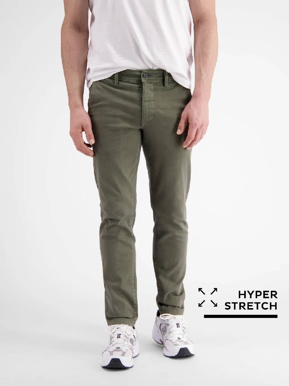 Lerros 2009114 CHINO VAN ZACHTE HYPERFLEX STRETCHKWALITEIT (659 AGED OLIVE) Begrenztes Angebot