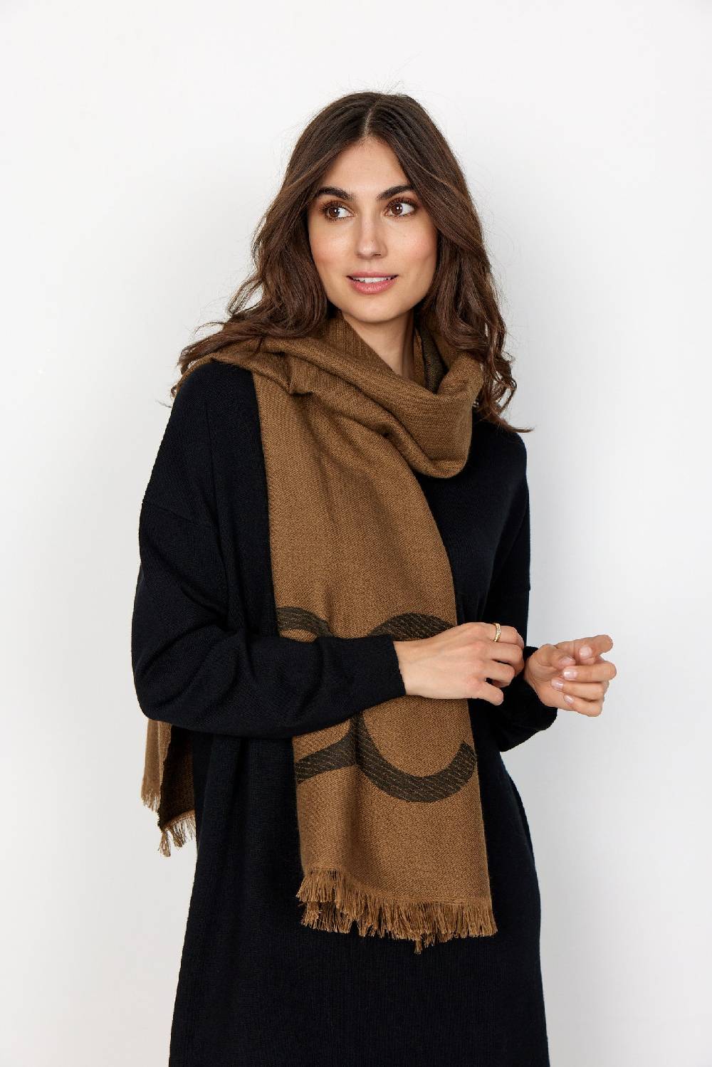 Soya Concept SC-HALDIS 1 SCARF (8700 SEPIA BROWN COMBI) Verkauf