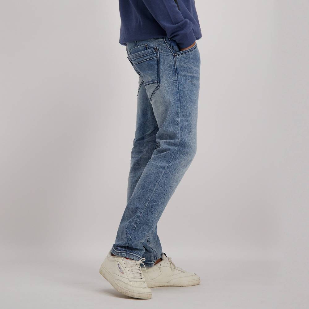 Cars Jeans YARETH Tapered Str. Blue Used Milford Wash Neueste Mode