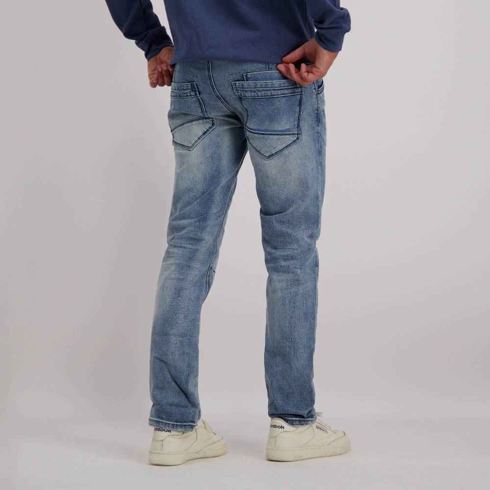 Cars Jeans YARETH Tapered Str. Blue Used Milford Wash Neueste Mode