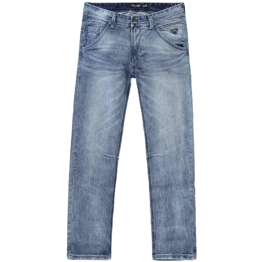Cars Jeans YARETH Tapered Str. Blue Used Milford Wash Neueste Mode