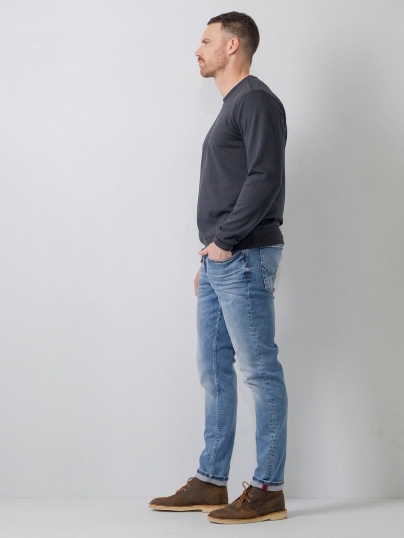 Petrol RUSSEL - Men Denim Tapered (5701 Light used) Kostenlose Rückgabe