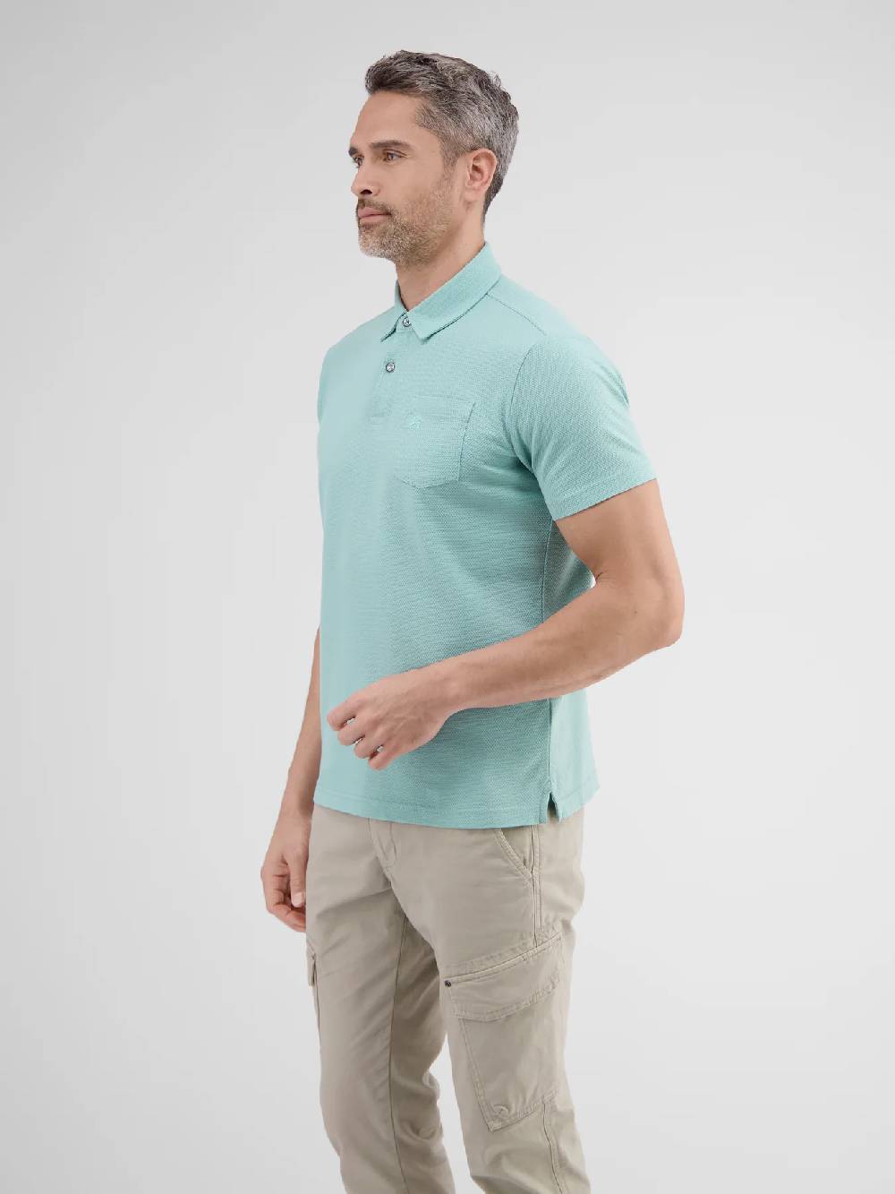 Lerros 2443204 POLOSHIRT IN SPORTIEVE WAFELPIQUÉKWALITEIT (622 COASTAL SEA BLUE) Vierteljährliche Förderung