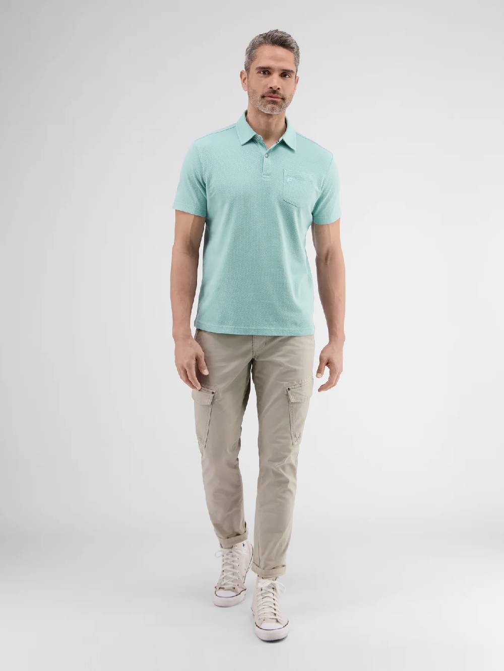 Lerros 2443204 POLOSHIRT IN SPORTIEVE WAFELPIQUÉKWALITEIT (622 COASTAL SEA BLUE) Vierteljährliche Förderung