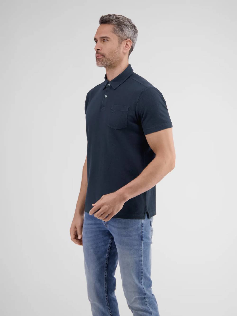 Lerros 2443204 POLOSHIRT IN SPORTIEVE WAFELPIQUÉKWALITEIT (485 CLASSIC NAVY) Bis zu 55% Rabatt