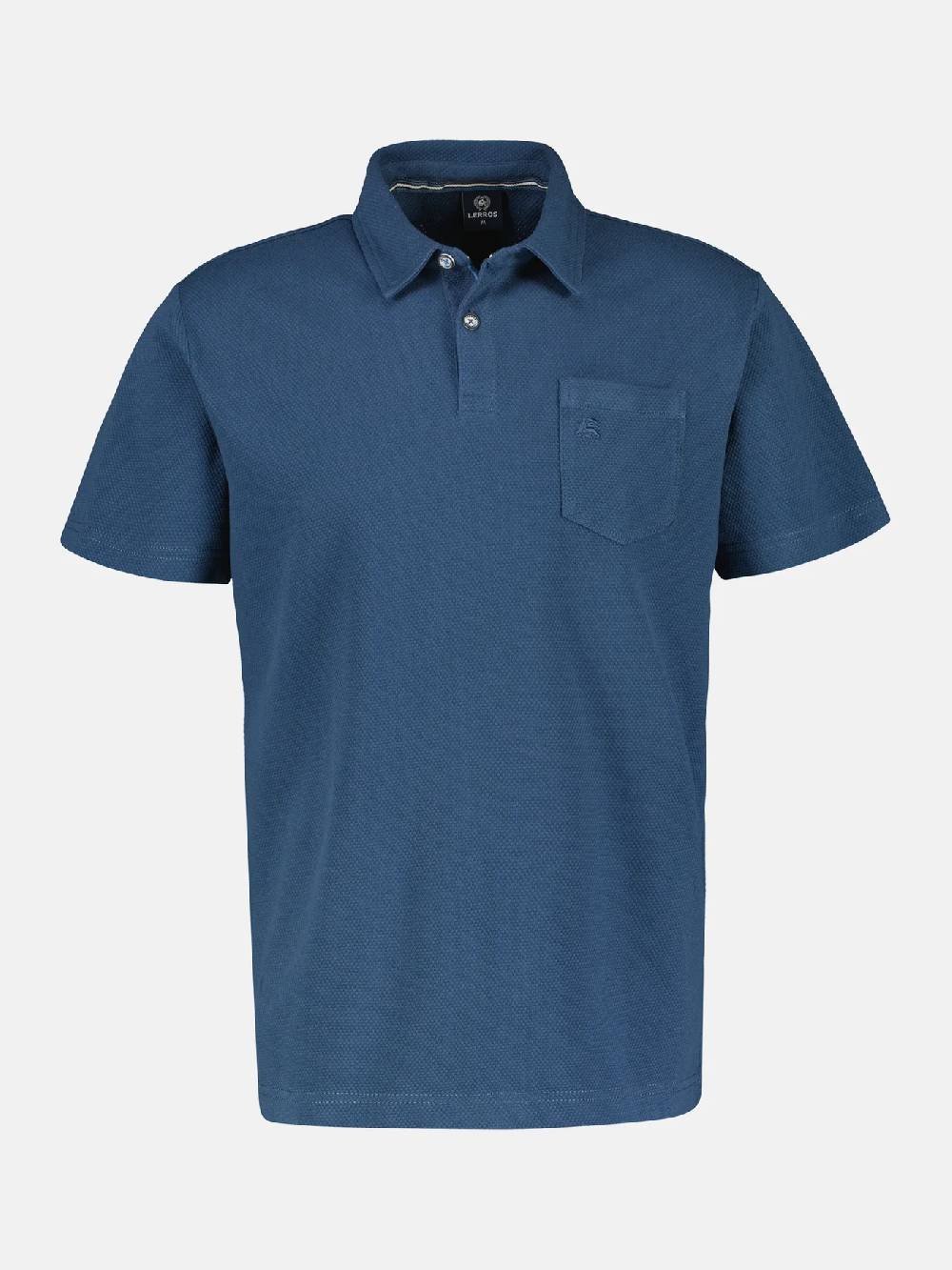 Lerros 2443204 POLOSHIRT IN SPORTIEVE WAFELPIQUÉKWALITEIT (448 STORM BLUE) Discount Store für neue Produkte