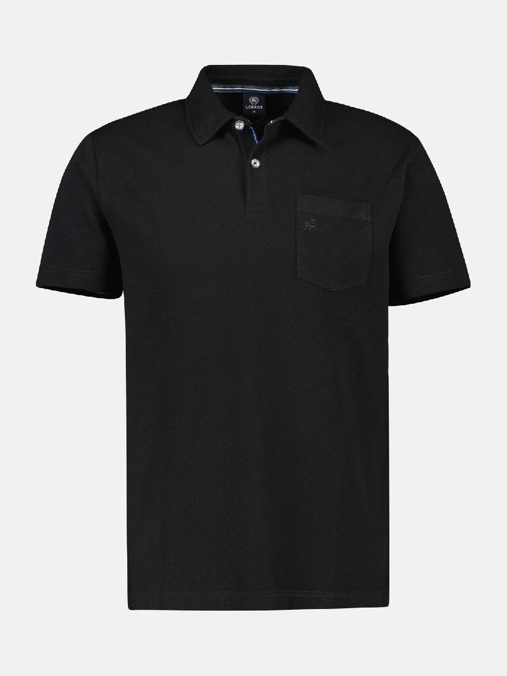 Lerros 2443204 POLOSHIRT IN SPORTIEVE WAFELPIQUÉKWALITEIT (290 BLACK) Super Rabatt