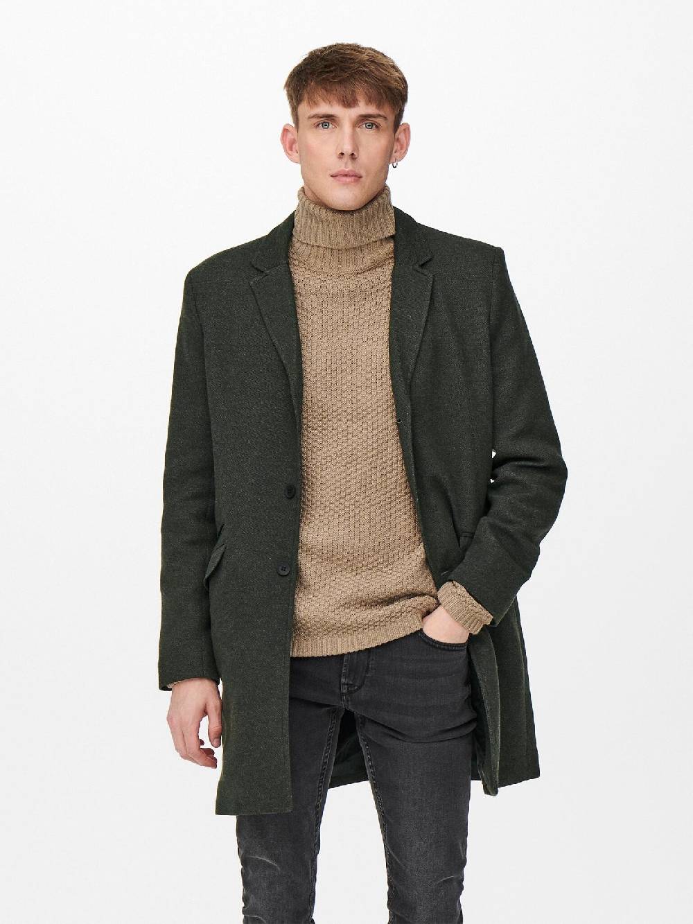 Only & Sons Onsjulian King Coat IN OTW VD CS (187719 Peat) Versandkostenfrei