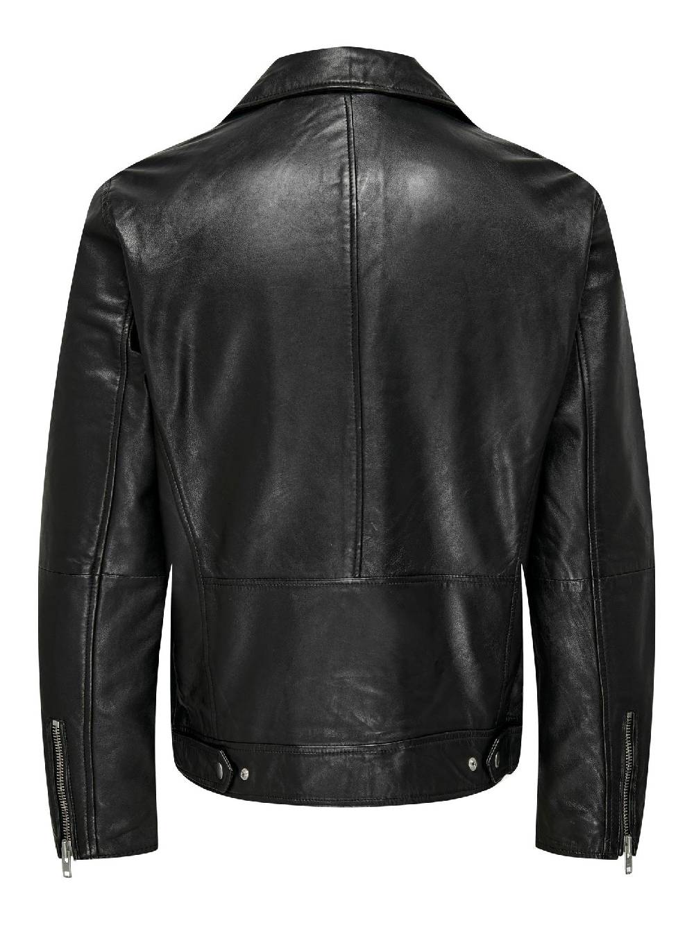 Only & Sons ONSJOHN LEATHER BIKER JACKET OTW (Black) Günstiger Verkauf