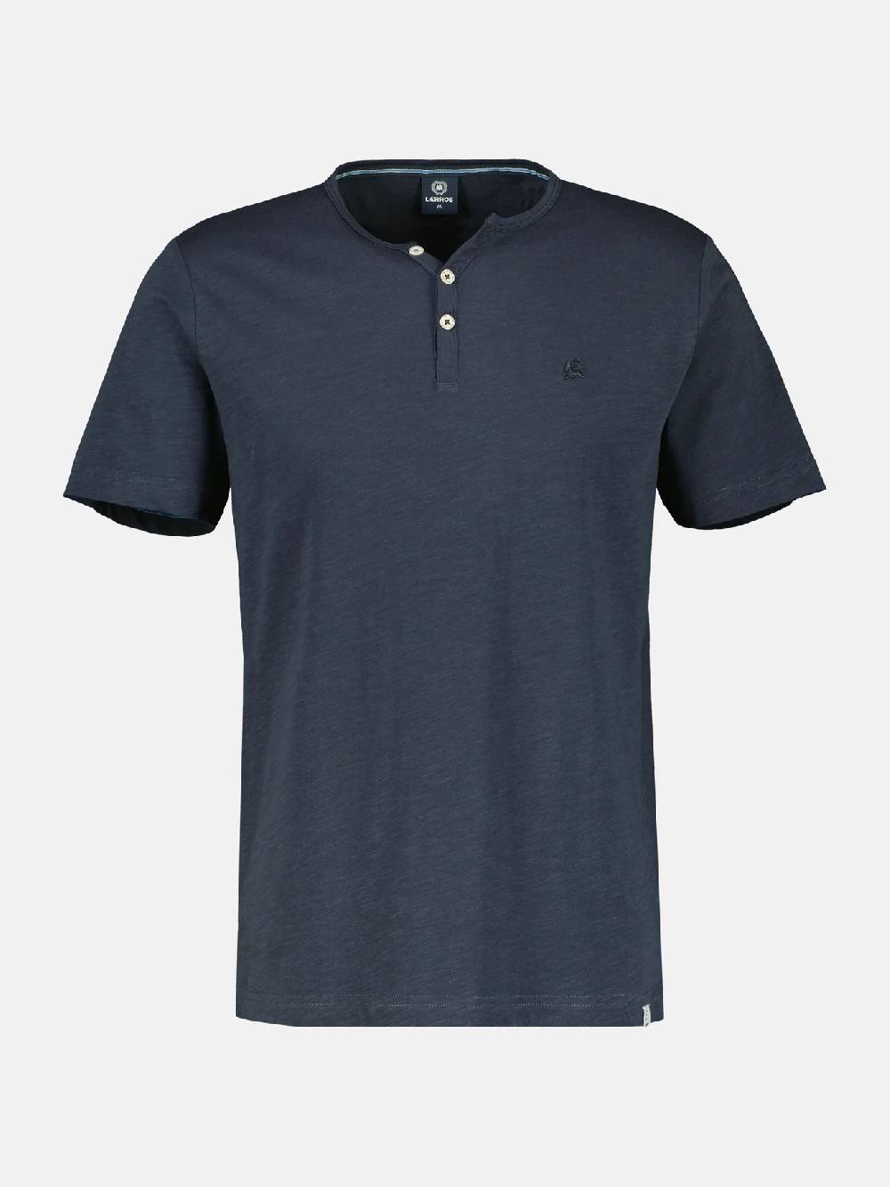 Lerros 2433908 BASIS HENLEY-SHIRT (485 CLASSIC NAVY) Preisnachlass