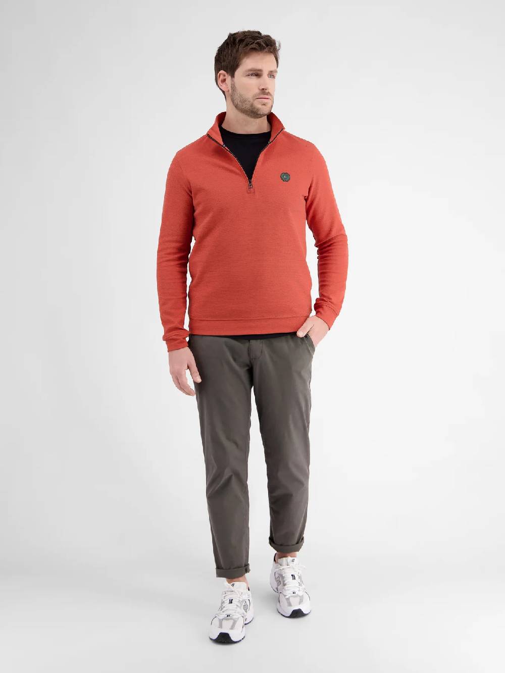 Lerros 2424402 SWEATTROYER (327 DEEP CORAL RED) Weihnachtsangebot