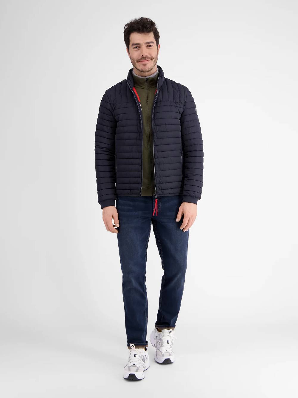 Lerros 23D4503 GESTRUCTUREERD SWEATJACK (659 AGED OLIVE) Neueste Mode