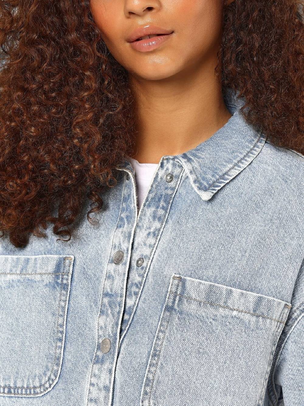 NOISY MAY NMALVA L/S DENIM SHACKET Nur für heute