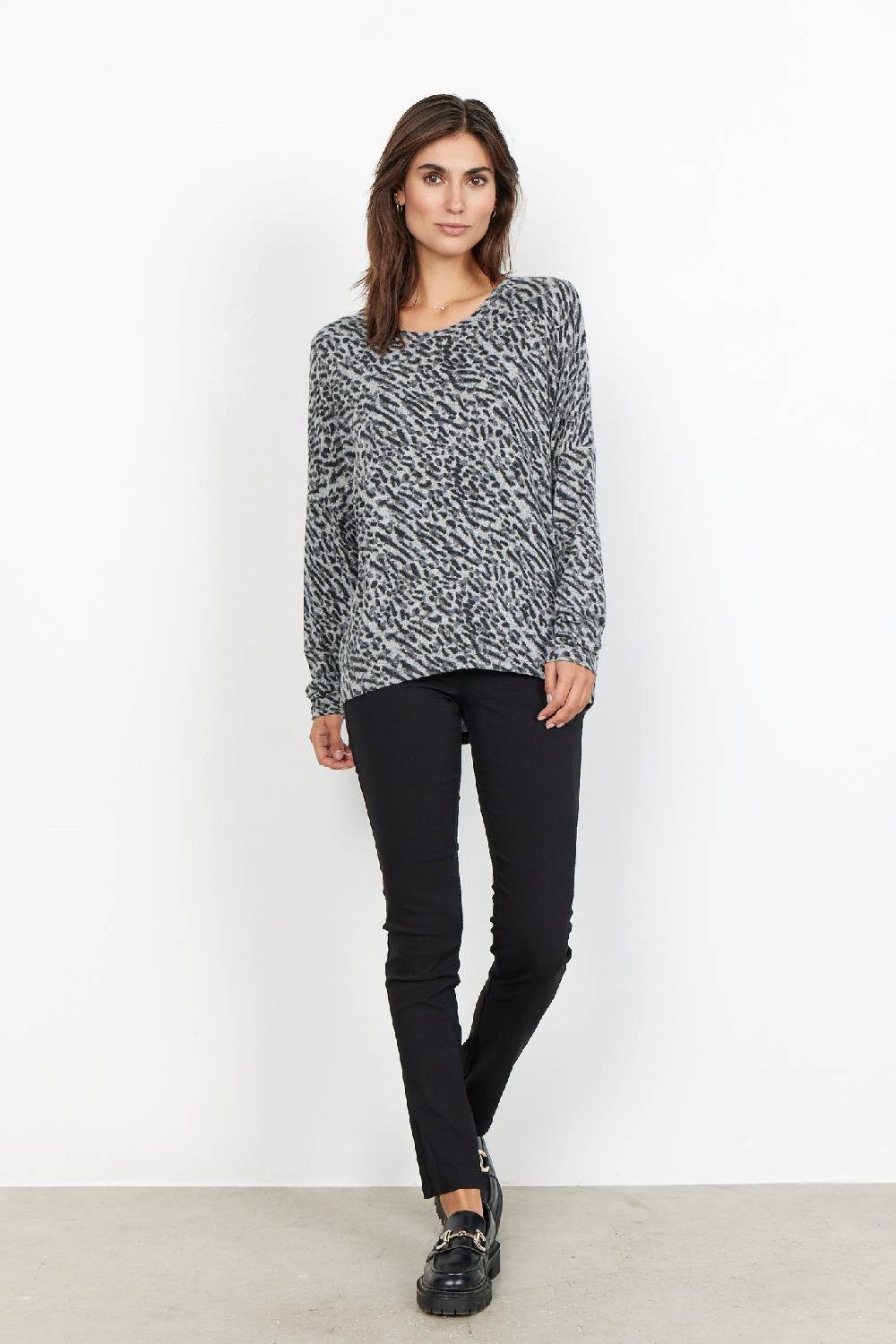 Soya Concept SC-BIARA AOP 94 BLOUSE (9999 BLACK COMBI) Top Angebot