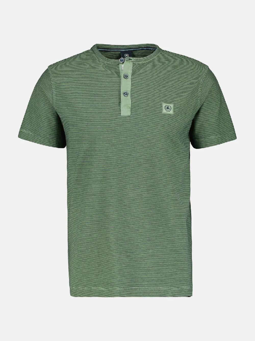 Lerros 2423910 GESTREEPT SERAFINO OVERHEMD (612 SAGE GREEN) JETZT KAUFEN