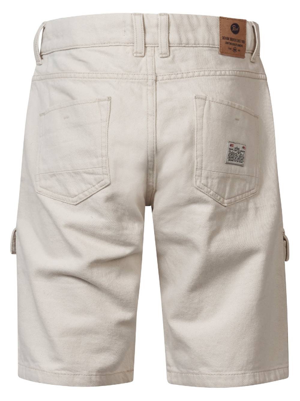 Petrol BUFFALO CARGO - Denim Short Relaxed Fit M-1040-SHO025 (antique white 0007) Auslauf