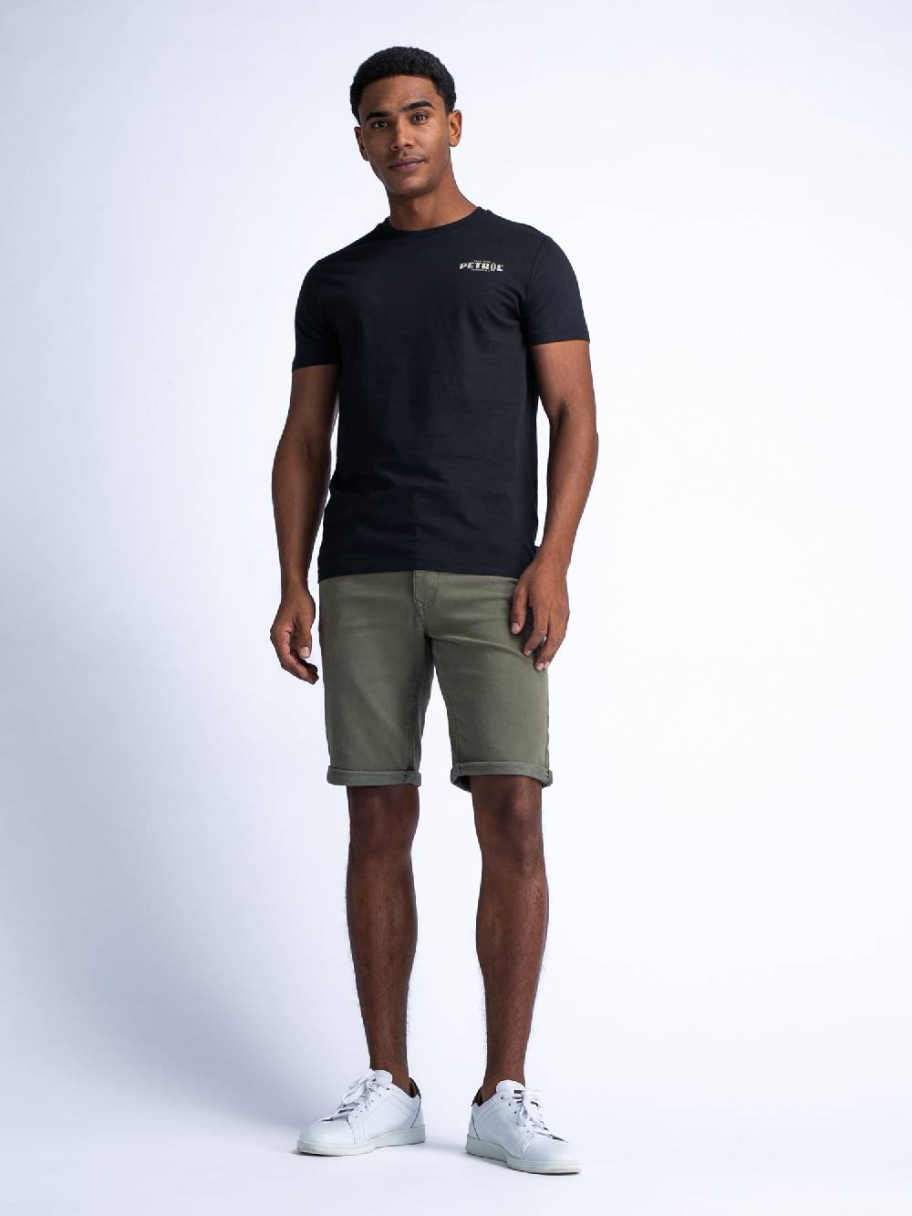 MEN SHORT DENIM M-1040-SHO005 (dusty army 6134) Verkauf