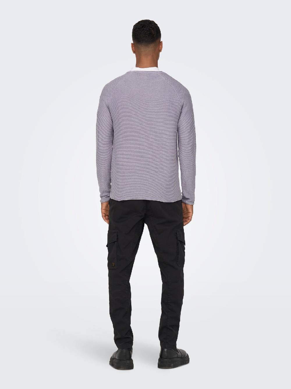 Only & Sons ONSDEXTOR 12 Wash Raglan Knit (22016131 Purple Ash) Exklusivangebot