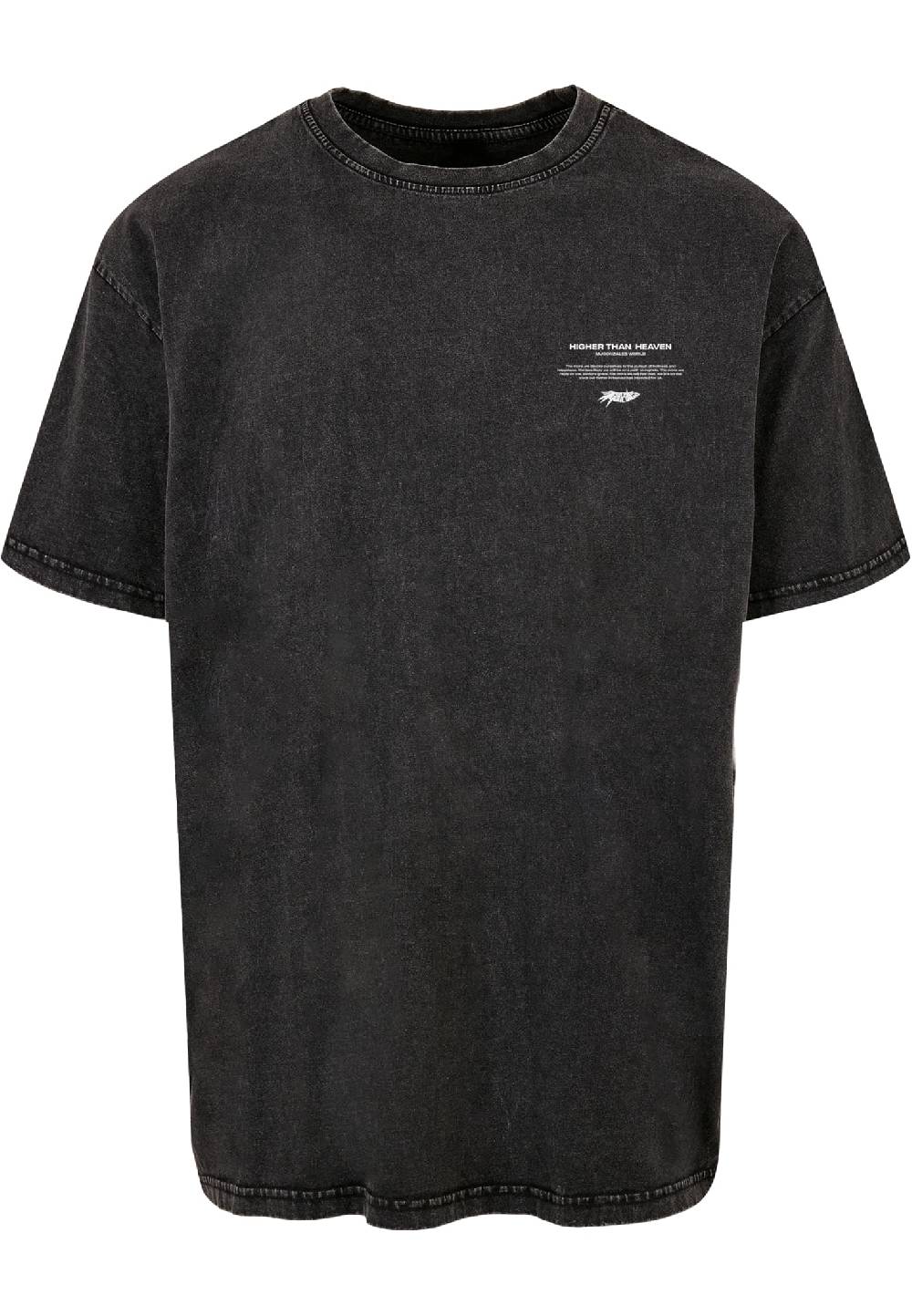 MJ Gonzales HIGHER THAN HEAVEN V.2 Acid Washed Heavy Oversize Tee Flash Sale