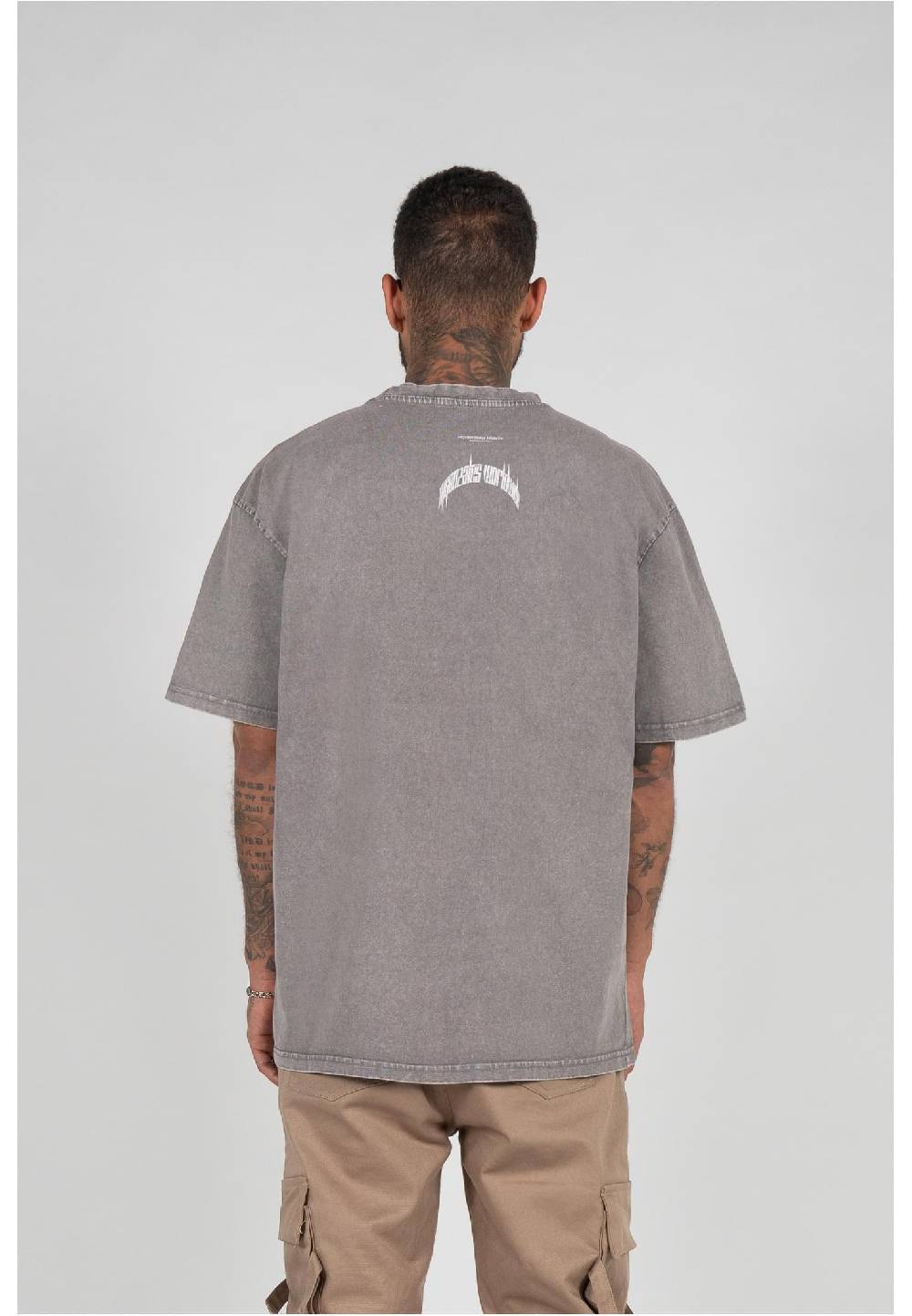 MJ Gonzales HIGHER THAN HEAVEN V.1 Acid Washed Heavy Oversize Tee Begrenztes Angebot
