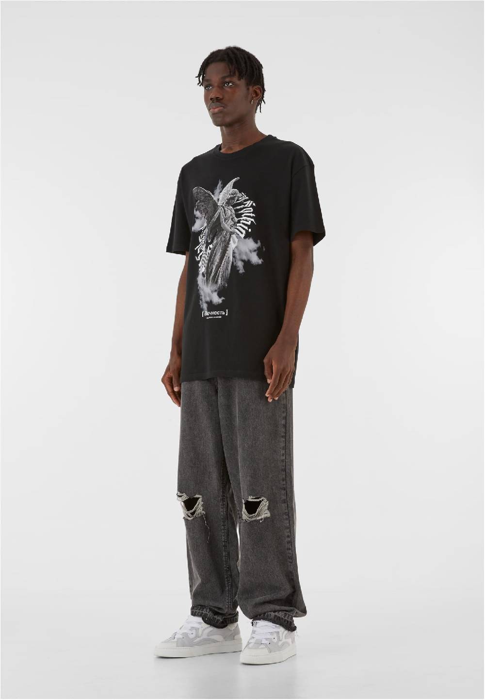 MJ Gonzales ANGEL 3.0 Heavy Oversized Tee 2.0 Black Friday