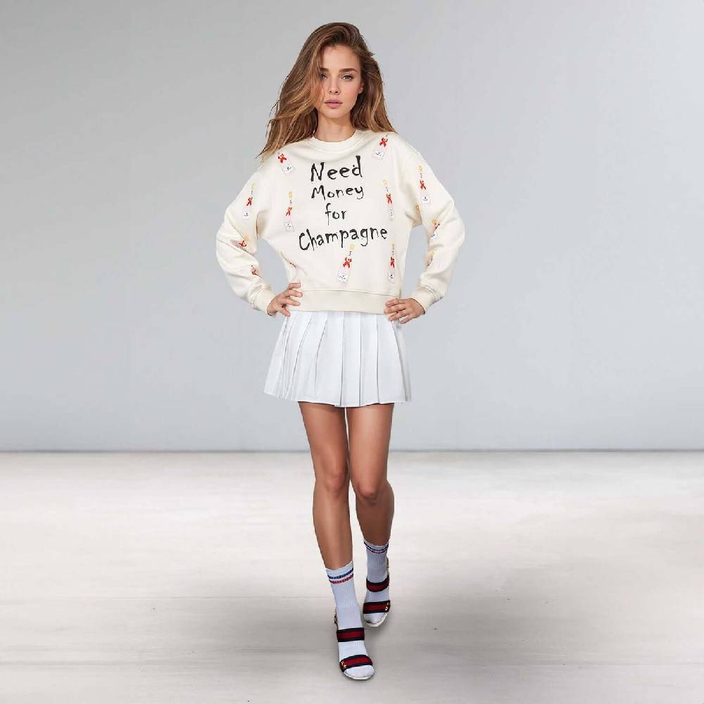 NIL+MON Sweatshirt "Champagne Girl" Begrenzt auf 3 Tage