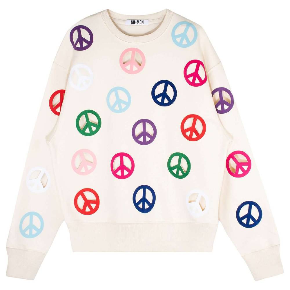 NIL+MON Oversize Sweat "Peace" Speichern exportieren