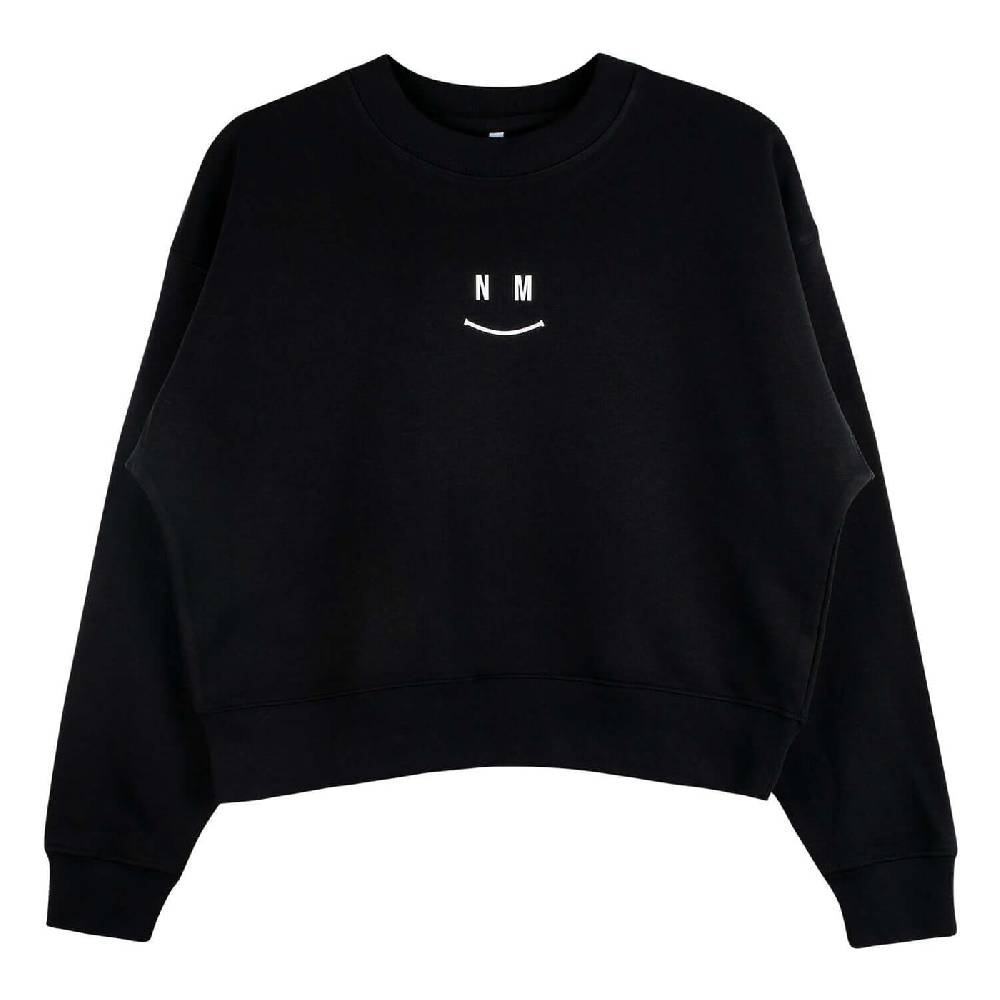 NIL+MON Crop Sweatshirt "Smile" Fabrikverkauf