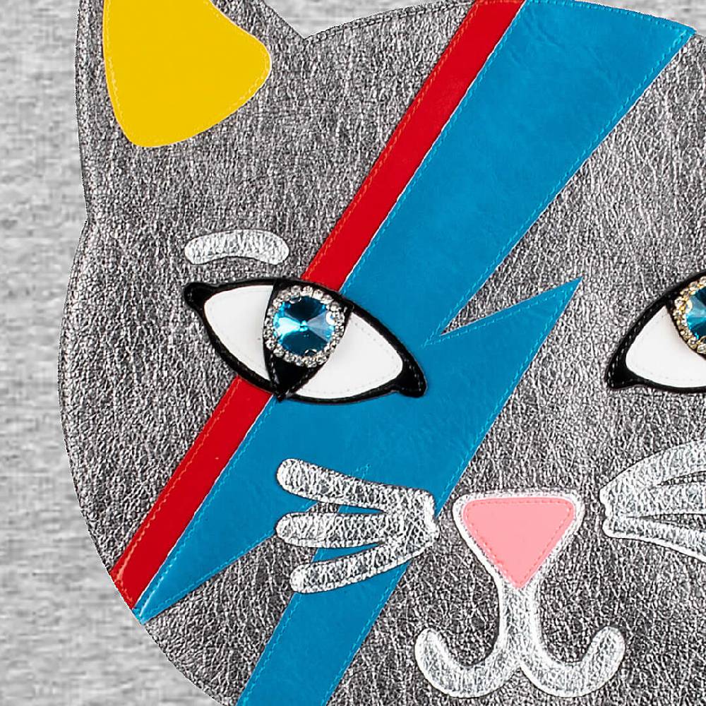 NIL+MON Sweatshirt "Chic Cat Silver" Black Friday