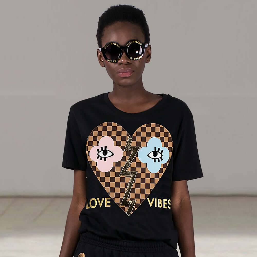 NIL+MON T-Shirt "Love Vibes" Tägliche Deals