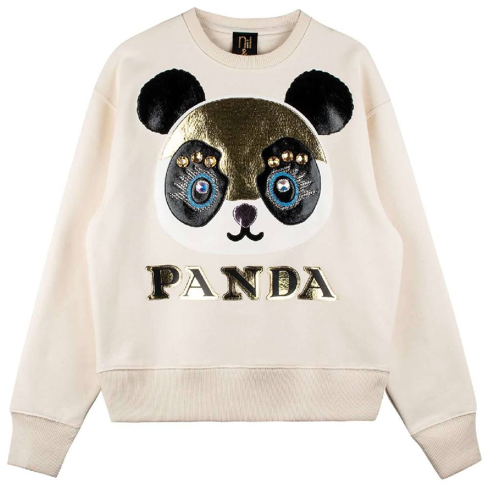 NIL+MON Oversize Sweat "Panda" Tiefpreis
