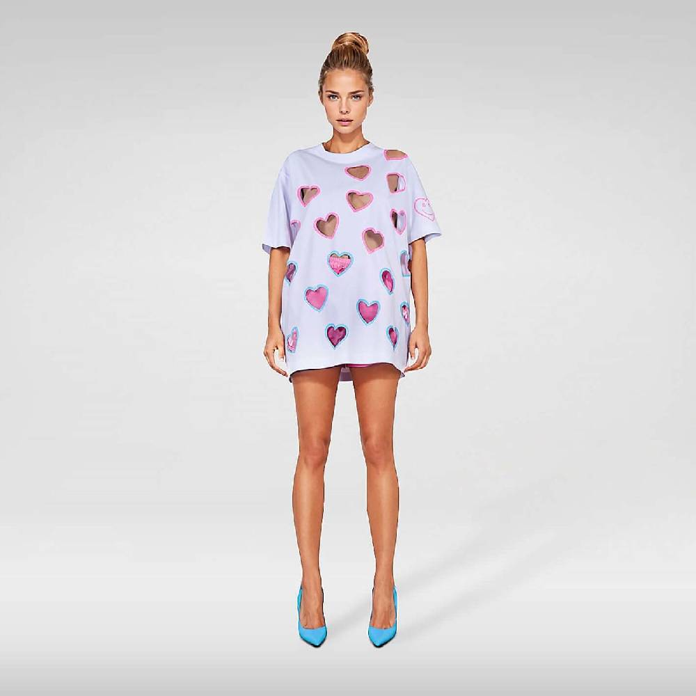 NIL+MON Oversize Tee "Flying Hearts" Blitzangebot