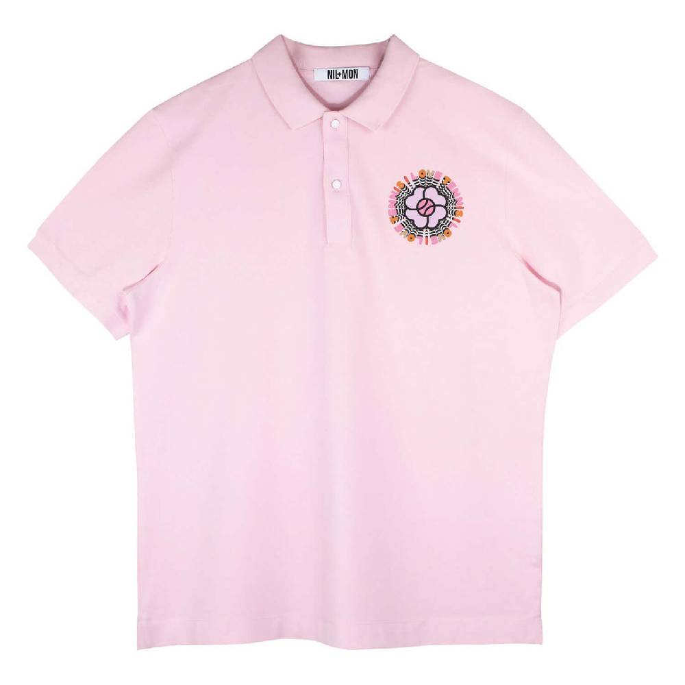 NIL+MON Polo Shirt "Circle Rose" Preisnachlass