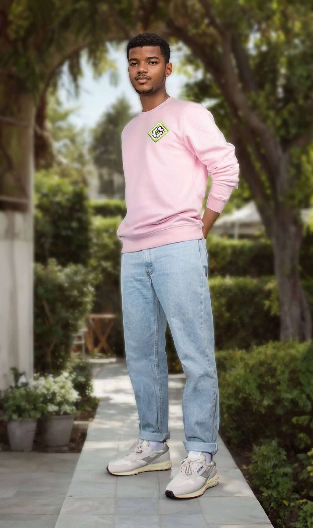 NIL+MON Sweatshirt "Clover Rose" Neueste Mode