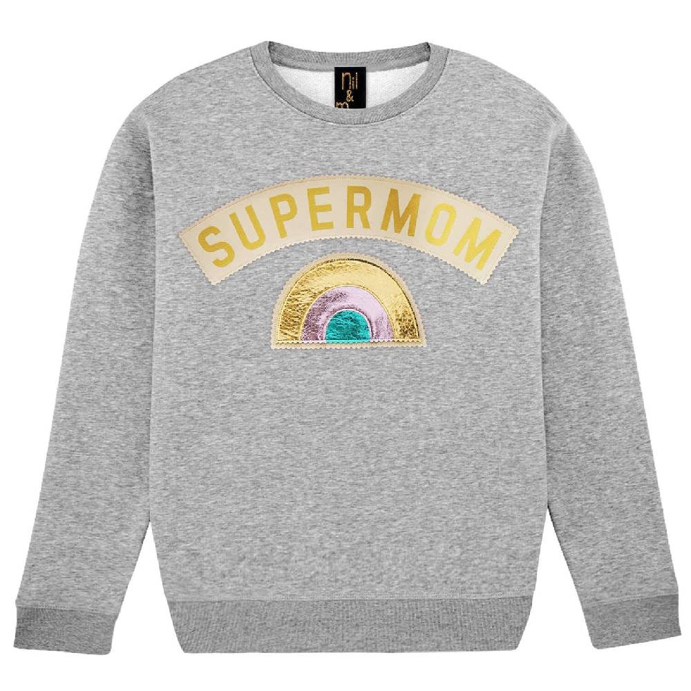 NIL+MON Sweatshirt "Supermom" Vierteljährliche Förderung